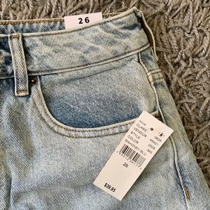 Mom shorts from Pacsun, size 26, light blue, super cute!